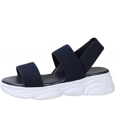 Platform Women Shoes For Women 2 Inch Heel Comfortable Sandals Wedges 11 Wide Sexy Platform Sandals Women Sho I-black $13.15 ...