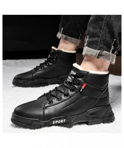 Men Women Winter Ankle Snow Hiking Boots Warm Water Resistant Non Slip Breathable Lightweight Walking Shoes Sneaker Boots Sof...