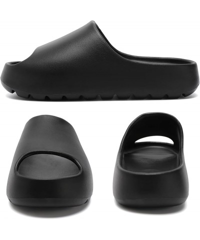 Cloud Slides for Women,Unisex EVA Soft Recovery Slides,Thick Sole Open Toe Mens Pillow Slides Shower Shoes Outdoor&Indoor Hou...