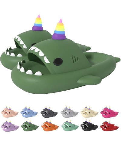 Luminous Shark Slippers Galaxy Shark Slides Spooky Shark Slides Glow in the Dark Angler Fish Slides Shark Cloud Slides Glow i...