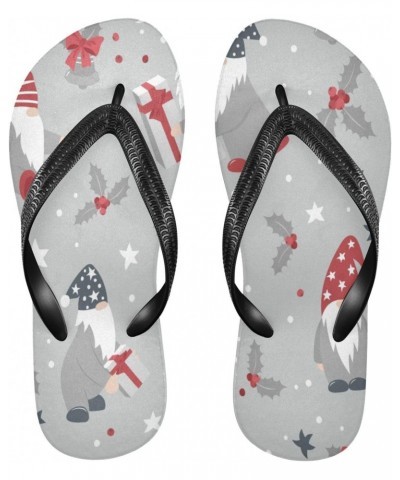 Christmas Gnome Bells Gifts Womens Flip Flops $14.49 Sandals