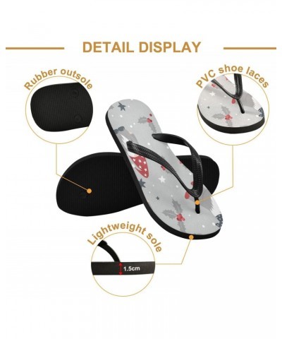 Christmas Gnome Bells Gifts Womens Flip Flops $14.49 Sandals