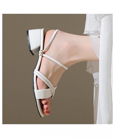 sandals women dressy summer, Women's Shoes Round Toe Casual Sandals Platform Wedge Comfort Sandals Z 21-white $17.51 Mules & ...