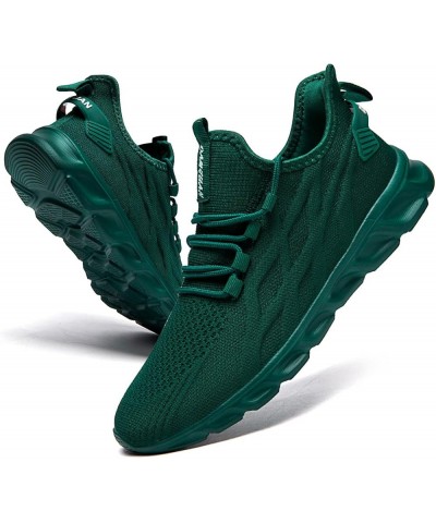 Women's Slip On Walking Running Shoes Casual Lightweight Tennis Athletic Workout Sports Gym Fashion Sneakers 01 Dark_green $1...