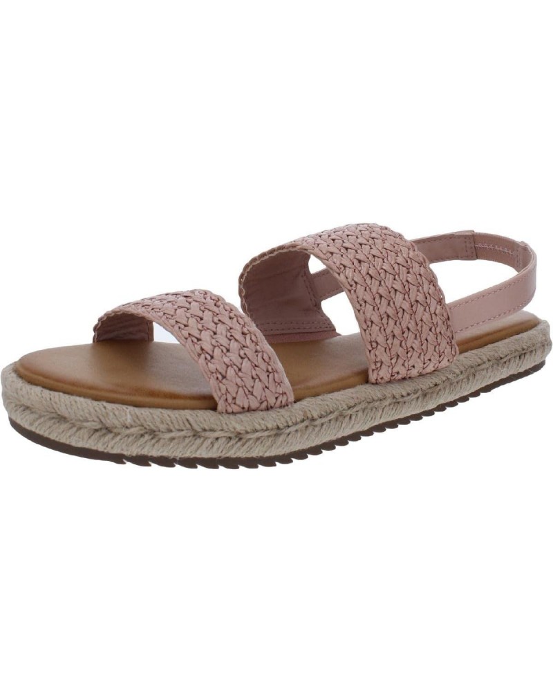 Womens Beatrice Flats Casual Slingback Sandals Pink 11 Medium (B,M) $9.90 Sandals