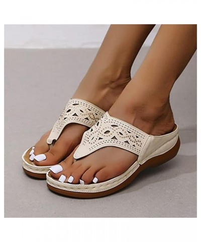 Orthopedic Sandals For Women Arch Support Slide In Comfortable Wide Width Orthotic Casual Dressy Summer Sandals Q-begie $13.3...