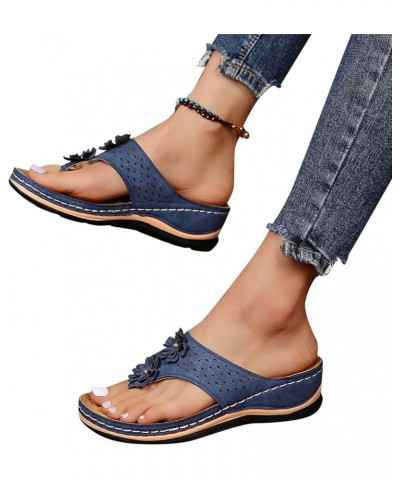 Women Arch Support Athletic Yoga Mat Cushion Flip Flop T-Strap Thong Sandal Strappy Anti Slip Lace Up Shoes Sandals 43-lwvqg-...