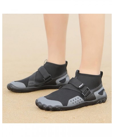 Men and Women Swimming Shoes Light Swimming Shoes Wading Diving Beach Casual Shoes for Men Work Black $12.98 Athletic Shoes