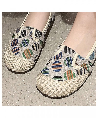 Women Stylish Slim Solid Comfortable Round Toe Slip-on Low-Heel Ladies Pump Shoes for Music Concert Green $17.07 Pumps