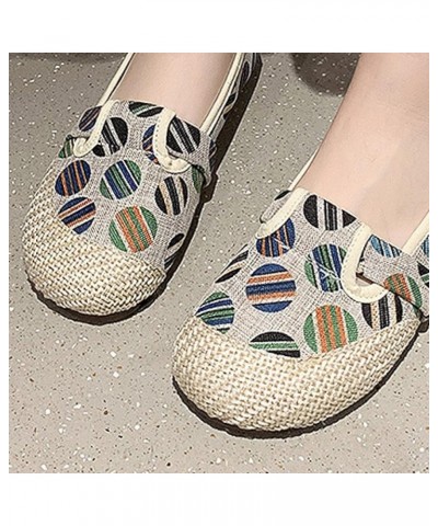 Women Stylish Slim Solid Comfortable Round Toe Slip-on Low-Heel Ladies Pump Shoes for Music Concert Green $17.07 Pumps