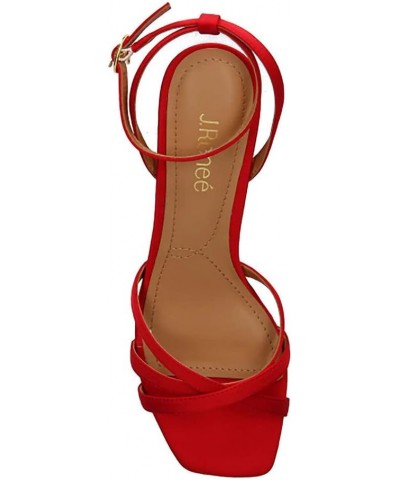 J.Reneé Women's Heeled Sandals Red $36.13 Sandals