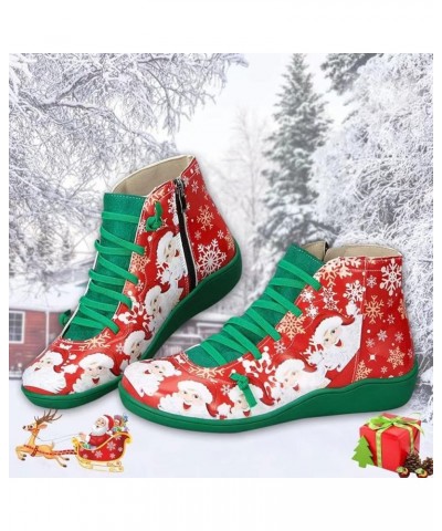 Winter Snow Boots for Women Comfortable Outdoor Anti-Slip Ankle Boots Suede Warm Fur Lined Booties Platform Shoes Et6-green $...