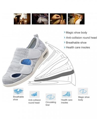 Seniors Shoes with Fastener WoWomen's Orthopaedic Slippers,Ladies Cozy Arthritis Edema House Shoes Closed Toe Swollen Feet Sh...