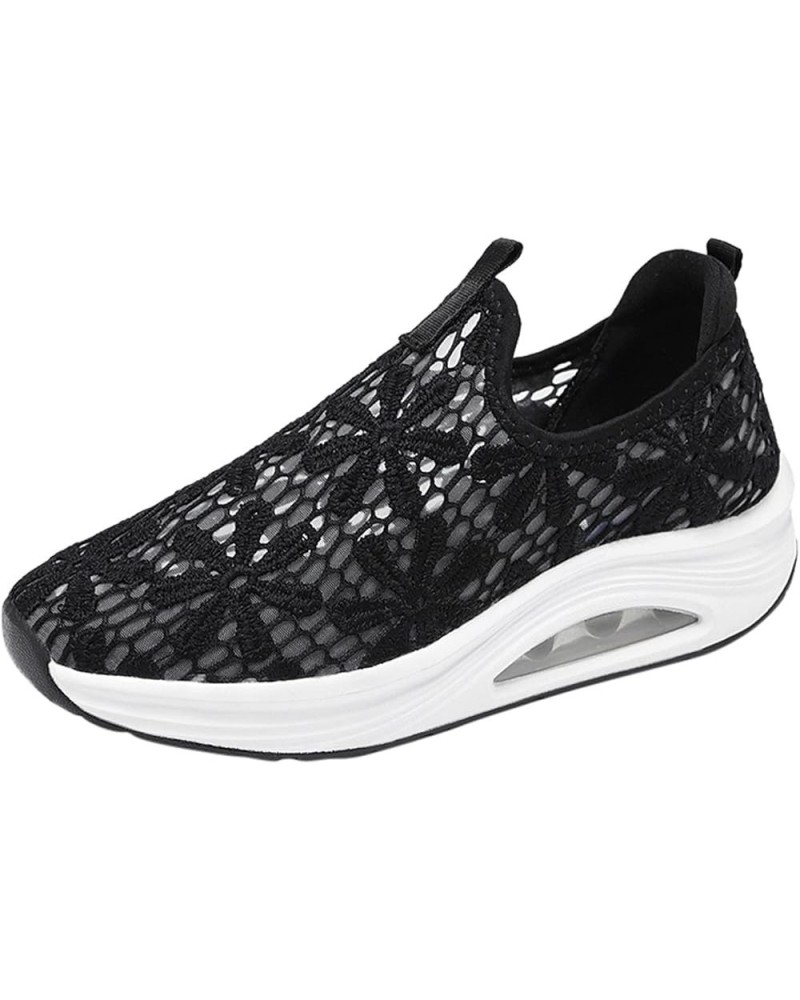 Shoes Toe Bottom Women Casual Sports Thick Fashion Round Lace Comfortable Summer Women's Casual Shoes Casual Winter Shoes for...