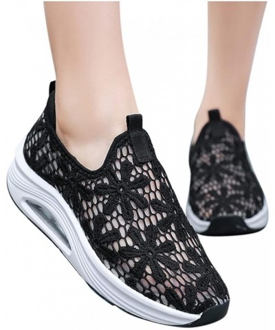 Shoes Toe Bottom Women Casual Sports Thick Fashion Round Lace Comfortable Summer Women's Casual Shoes Casual Winter Shoes for...