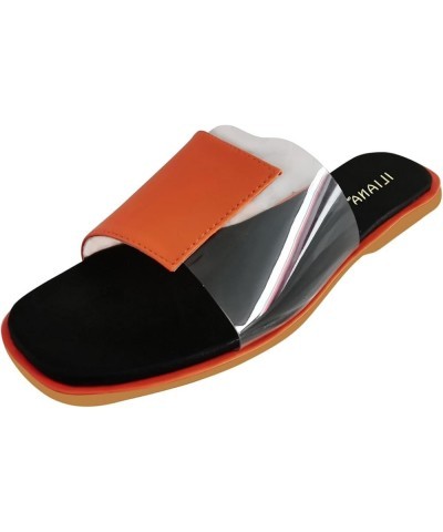 Flip Flops for Women Athletic Walking Thong Slippers Bohemia Flowers Sandal Summer Thong Sandals Orange 7.5 $8.71 Sandals