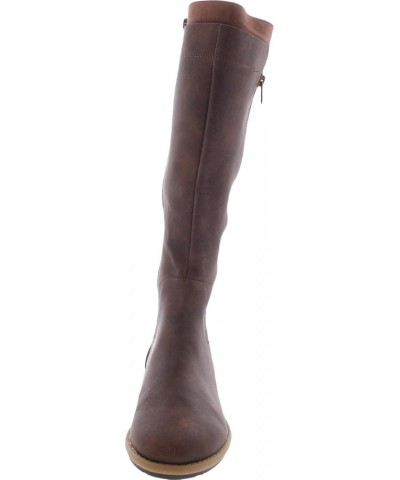 Womens Olliee Faux Leather Tall Knee-High Boots Brown $25.33 Boots