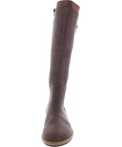 Womens Olliee Faux Leather Tall Knee-High Boots Brown $25.33 Boots