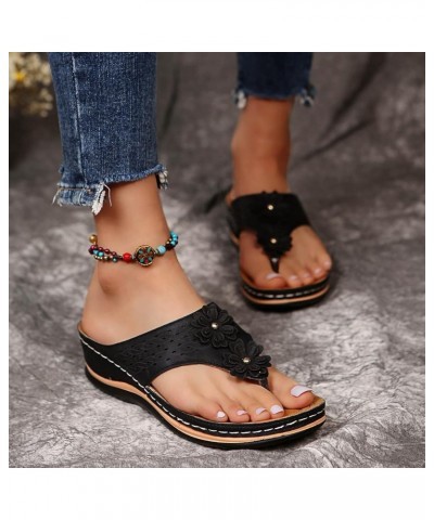 Chunky Sandals for Women Platform Support Clip Flops Bottomed with Arch T Women Flip Sandals Toe Open Comfy Sandals Summer Fl...