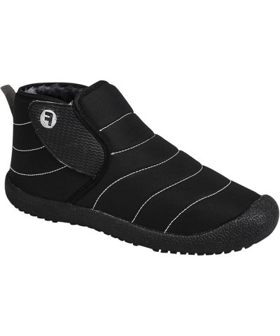 Lovers Shoes Boots For Mens Boys Short Bootie Outdoor Winter Warm Shoes Ankle Snow Boots Warm Snow Boots Black $24.51 Boots