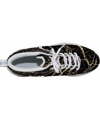 Shockproof Slip Mid Sports Shoe Print Marble Texture Girls Sneakers 10 Lightweight Women's Running Shoes $38.99 Athletic Shoes