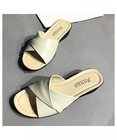 espadrille sandal platform wedge heels for women silver wedges for women platform heel trendy heels Z 04-beige $11.14 Sandals