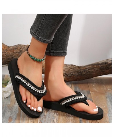 Slide Sandals for Women Dressy Casual Orthopedic Platform Wedge Sandals Comfortable Outdoor Shoes, Black 77-nrny-black-b $16....