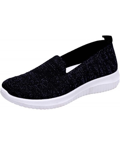 Sneaker Shoes for Women Women Shoes Mesh Socks Shoes Casual One Foot Wear Women's Shoes Breathable Casual Sports Shoes (Black...