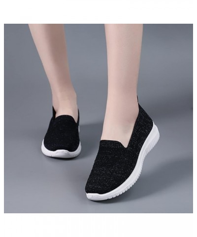 Sneaker Shoes for Women Women Shoes Mesh Socks Shoes Casual One Foot Wear Women's Shoes Breathable Casual Sports Shoes (Black...