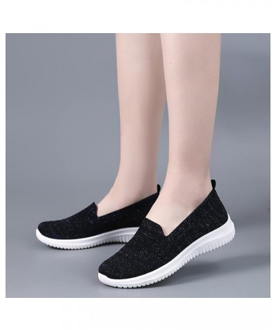 Sneaker Shoes for Women Women Shoes Mesh Socks Shoes Casual One Foot Wear Women's Shoes Breathable Casual Sports Shoes (Black...