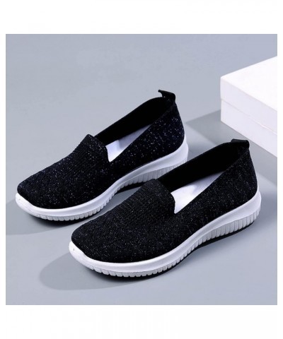 Sneaker Shoes for Women Women Shoes Mesh Socks Shoes Casual One Foot Wear Women's Shoes Breathable Casual Sports Shoes (Black...