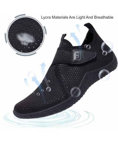 Womens Mens Water Sports Shoes Outdoor Quick Dry Barefoot Athletic Aqua Shoe for Beach Swim Pool Surf Diving Yoga All Black $...