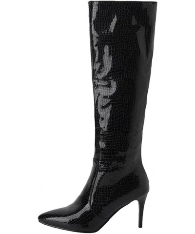 Fashion Knee High Boots for Women 55 Black $19.50 Boots