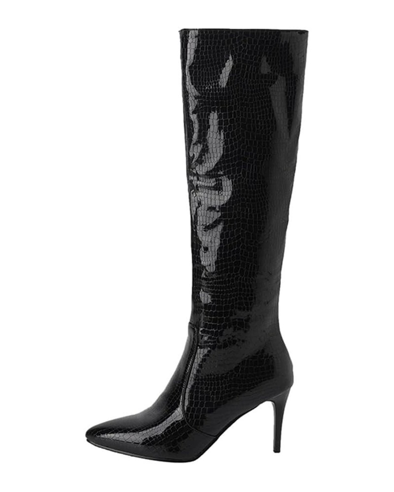 Fashion Knee High Boots for Women 55 Black $19.50 Boots