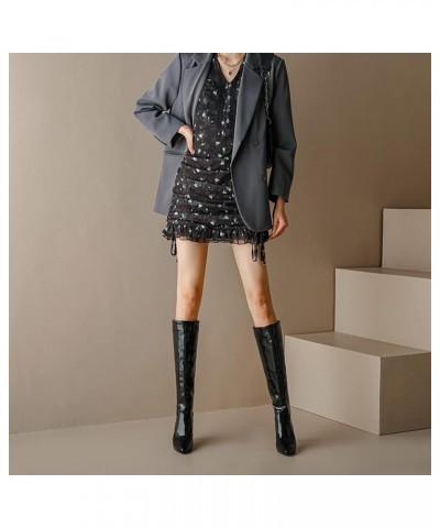 Fashion Knee High Boots for Women 55 Black $19.50 Boots