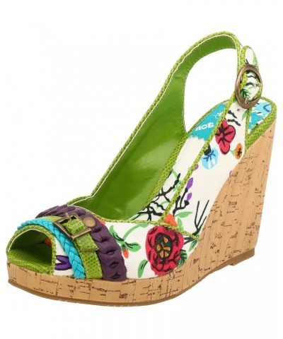 Women's Tips Wanted Wedge Green $12.24 Sandals