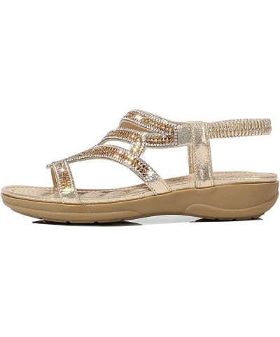 Arch Support Sandals women's dressy espadrille sandal wedge summer sandals sandalias de mujer Z 15-gold $25.94 Sandals