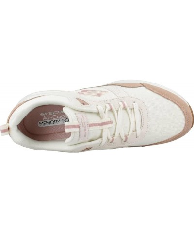 Women's Skech-AIR Court Cool Avenue Natural Taupe Leather Natural Mesh Pink Tri $36.66 Athletic Shoes