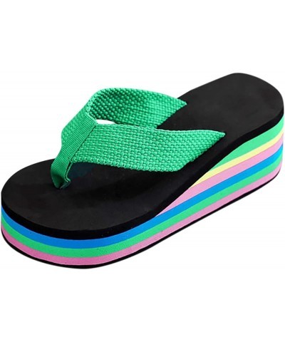 Slip on Sandals Women Open Toe Strappy Lace Up Espadrille Block Casual Sandal Summer Beach Slides Shoes 71-htrns-green8 $10.5...