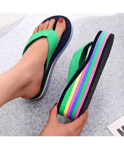 Slip on Sandals Women Open Toe Strappy Lace Up Espadrille Block Casual Sandal Summer Beach Slides Shoes 71-htrns-green8 $10.5...