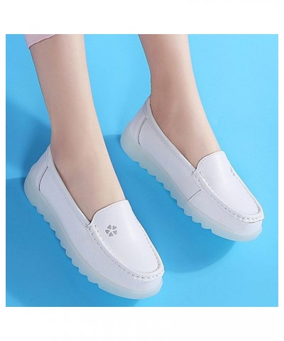 Women Loafers Shoes Wedges Soft Bottom Comfortable Boat Shoes Outdoor Slip On Women Shoes Casual Boots C $13.03 Athletic Shoes