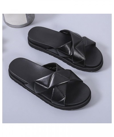 Platform Sandals for Women wide width Women Flip Flops Sandals Walking Summer Wedge Embroidered Sandals Platform Shoes Z 13-b...