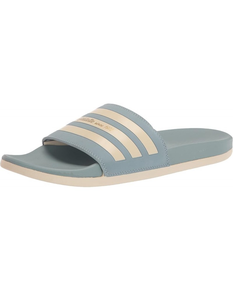 Unisex-Adult Adilette Comfort Slide Sandal Magic Grey/Wonder White/Gold Metallic $13.72 Athletic Shoes