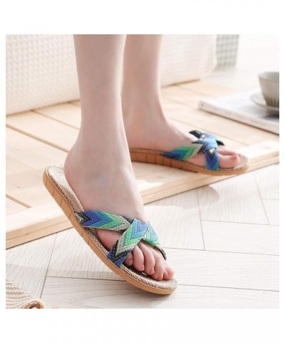 Flat Sandals for Women Chunky Shoes Memory Foam Orthotic Sandals Sling Back Mules Flats Casual Summer Dress Wedges 125-ibzwp-...