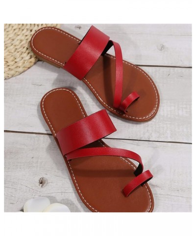 Sandals Women Flatshare Women Flip Flops Size 8 Orthotic Sandals For Women White Platform Sandals Air Wedge Gold Heeled Red 1...