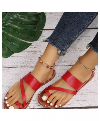 Sandals Women Flatshare Women Flip Flops Size 8 Orthotic Sandals For Women White Platform Sandals Air Wedge Gold Heeled Red 1...