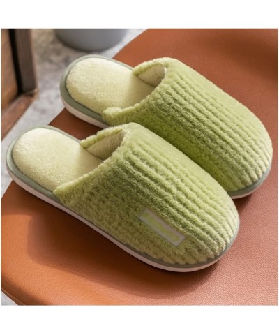 Cozy Indoor Warm Anti-Skid Plush Slippers，Women's Yellow Thickened Soft Bottom Comfortable House Cotton Slippers，for Girl，Gif...