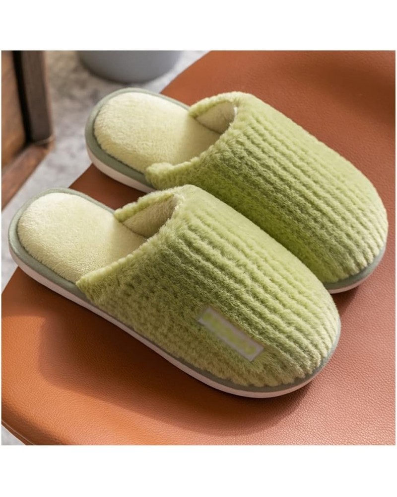 Cozy Indoor Warm Anti-Skid Plush Slippers，Women's Yellow Thickened Soft Bottom Comfortable House Cotton Slippers，for Girl，Gif...