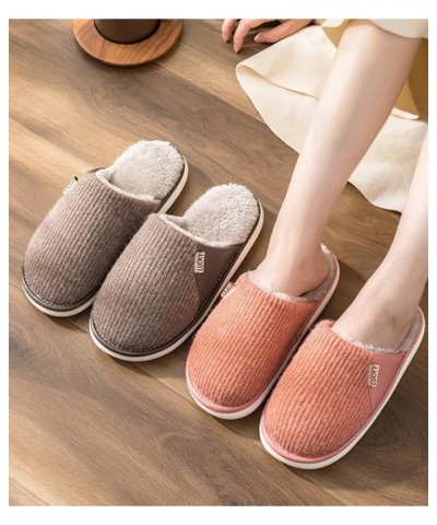 House Slippers for Women Men Knitted Winter Slip On Warm Memory Foam Slipper Plush Lining Indoor Outdoor Cozy Non-Slip Bedroo...