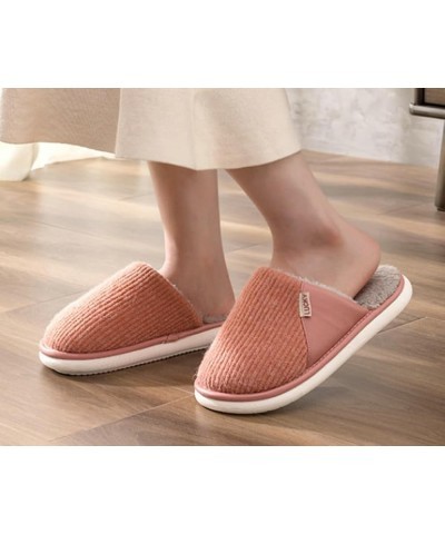 House Slippers for Women Men Knitted Winter Slip On Warm Memory Foam Slipper Plush Lining Indoor Outdoor Cozy Non-Slip Bedroo...